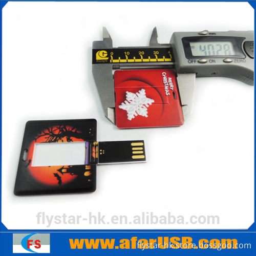 Festival greetings mini square card usb pen drive from shenzhen manufacturer